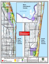 Evacuation Map of Palm Beach County